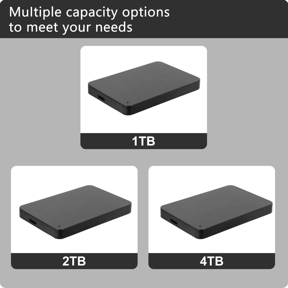 1/2/4TB USB 3.0 Portable Hard Drives