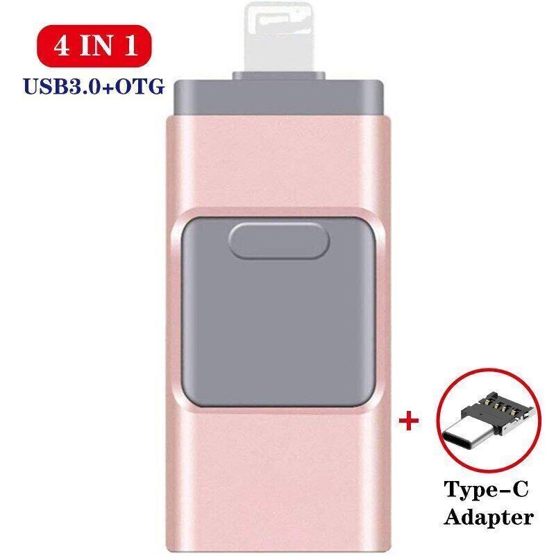 4in1 USB 3.0 Flash Drive - High Capacity Storage for Multiple Devices