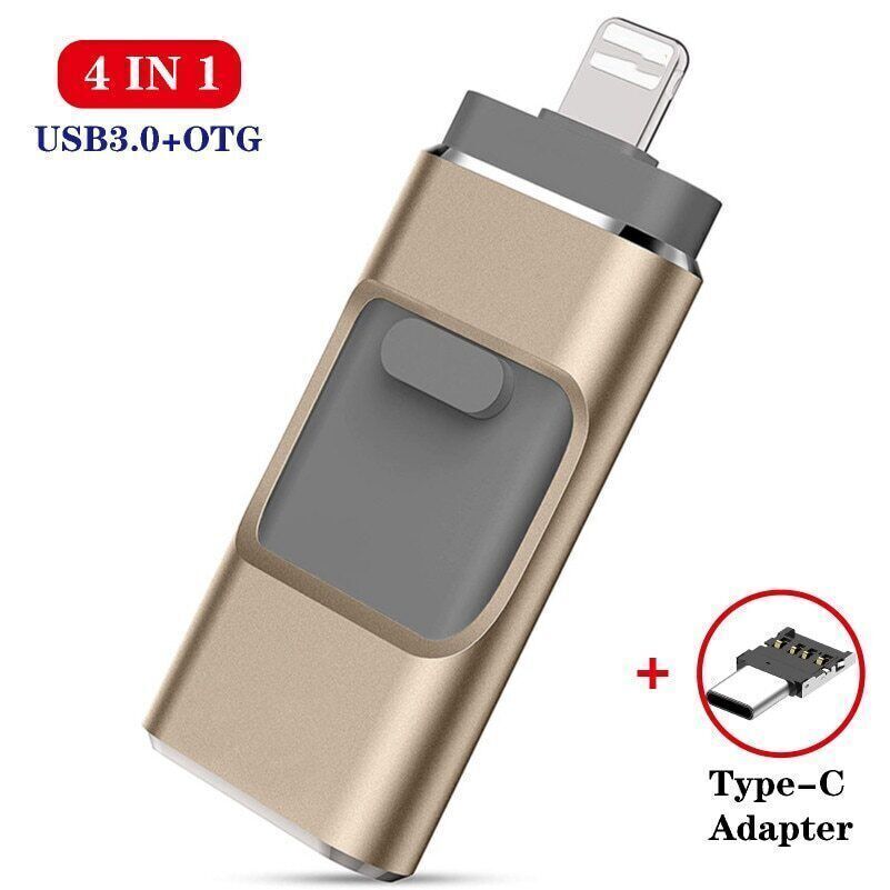 4in1 USB 3.0 Flash Drive - High Capacity Storage for Multiple Devices