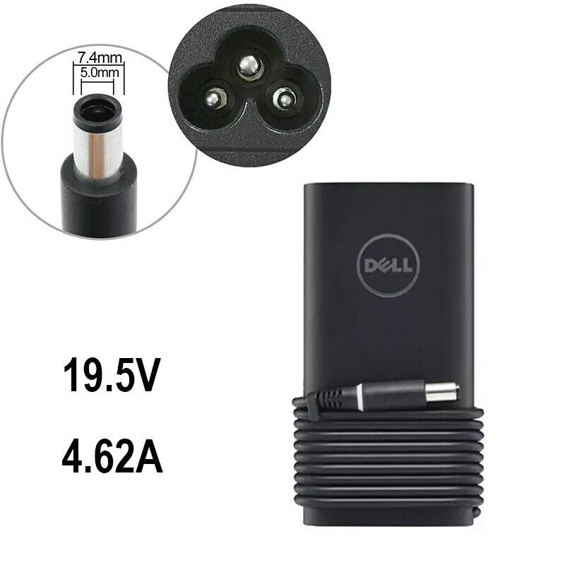 7.4mm 90W 19.5V Dell Latitude E4310 6430u AC Power Adapter Charger