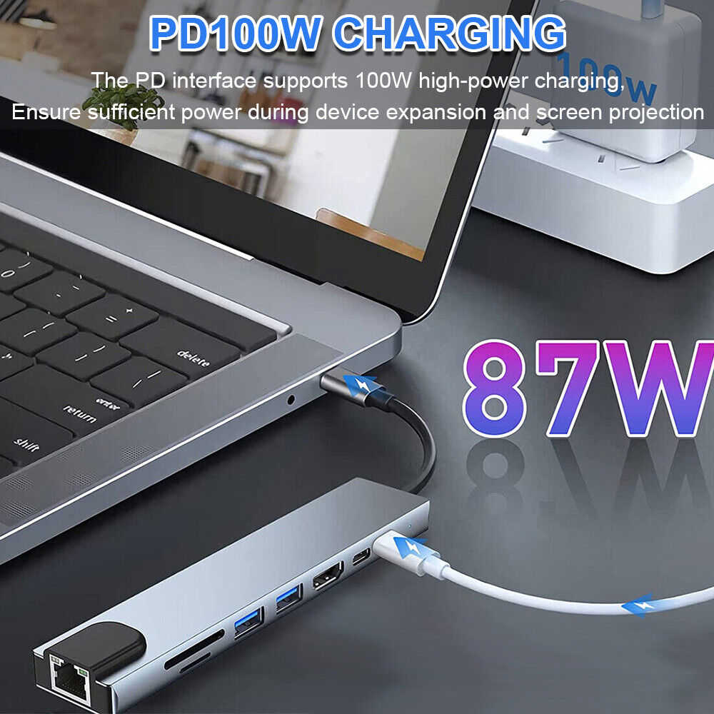 USB-C Hub with Ethernet Port for MacBook Pro/Air and iPad Pro