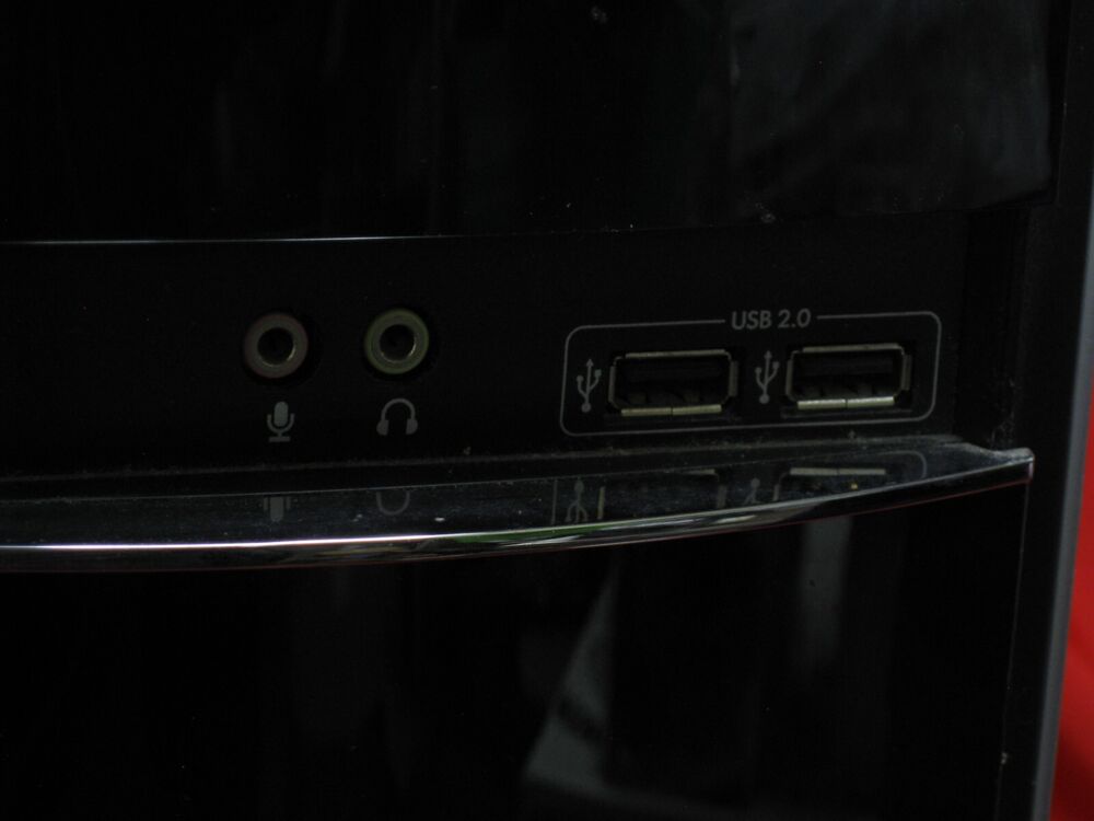 HP Pavilion P6000 PC Empty Case for DIY Computer Tower with Fan, Power Button, and Screws