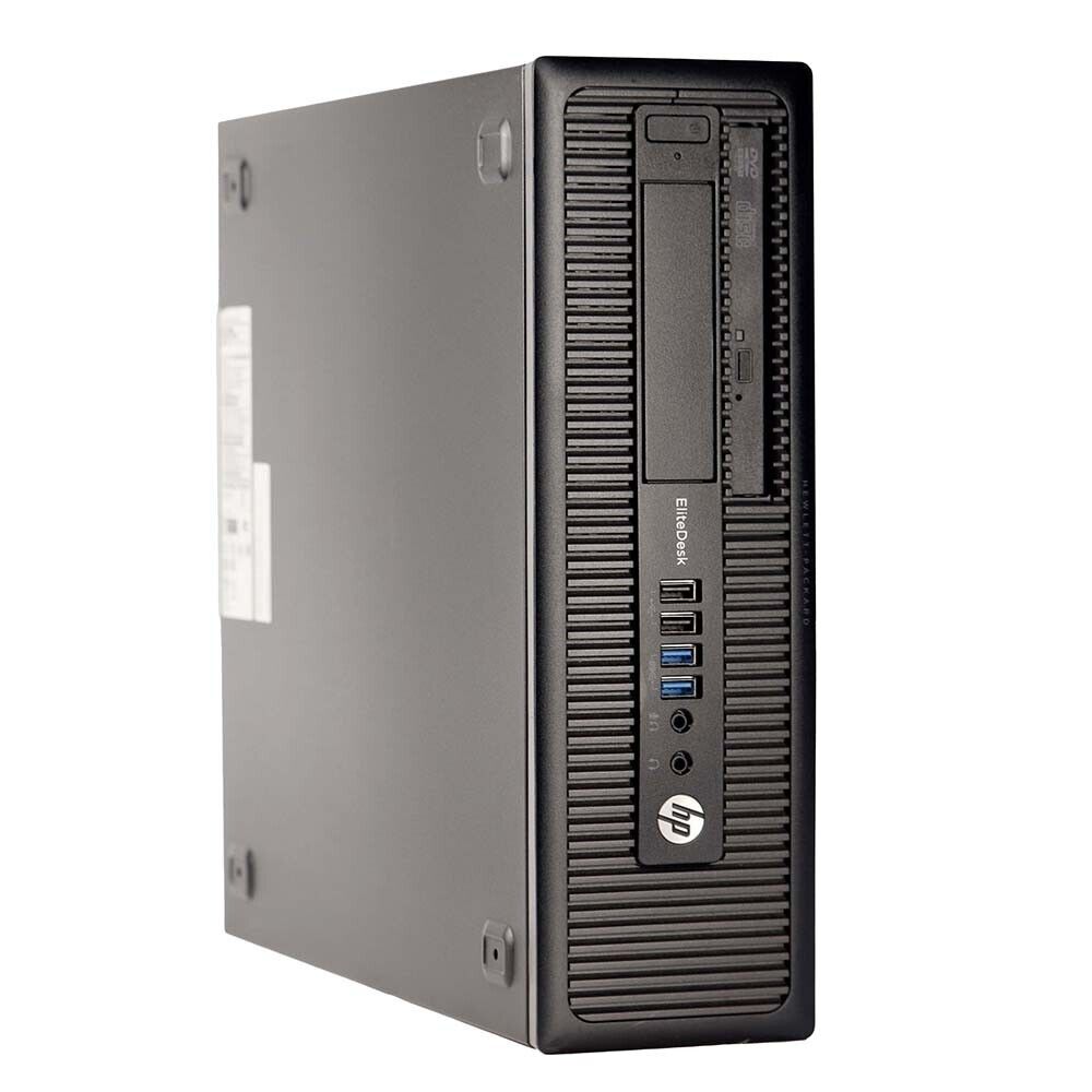 HP EliteDesk Desktop Computer - Core i5 4th Gen, 16GB RAM, 256GB SSD, WiFi, Windows 10