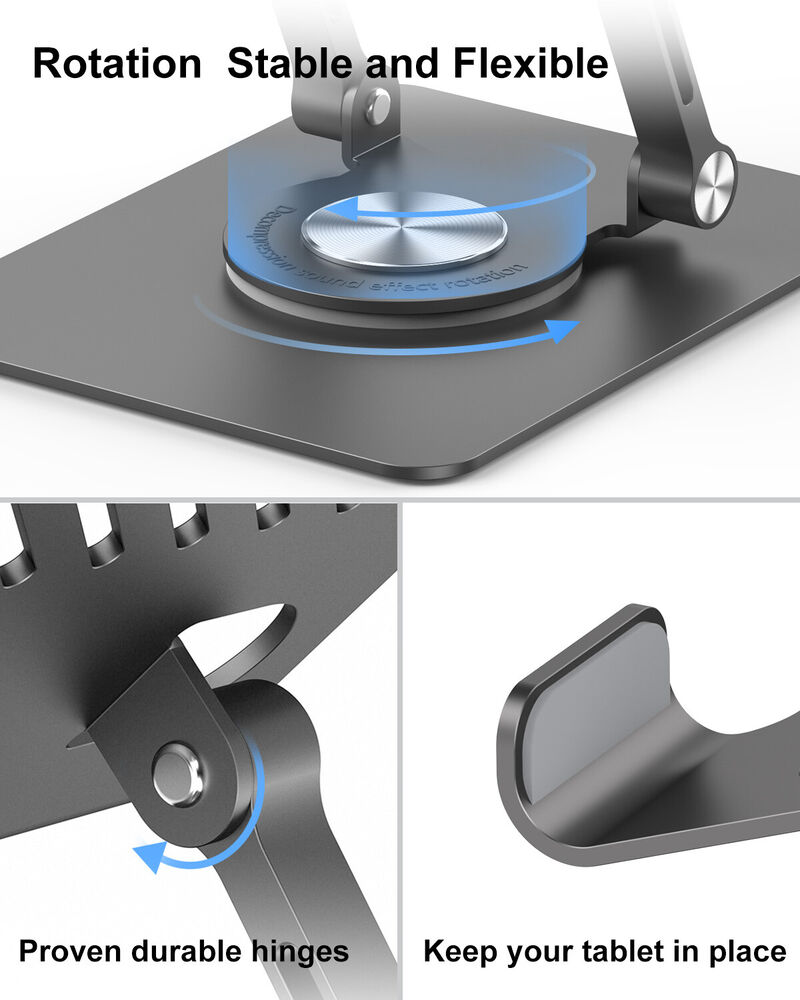 360° Adjustable Metal Phone and Tablet Stand for Desk Use