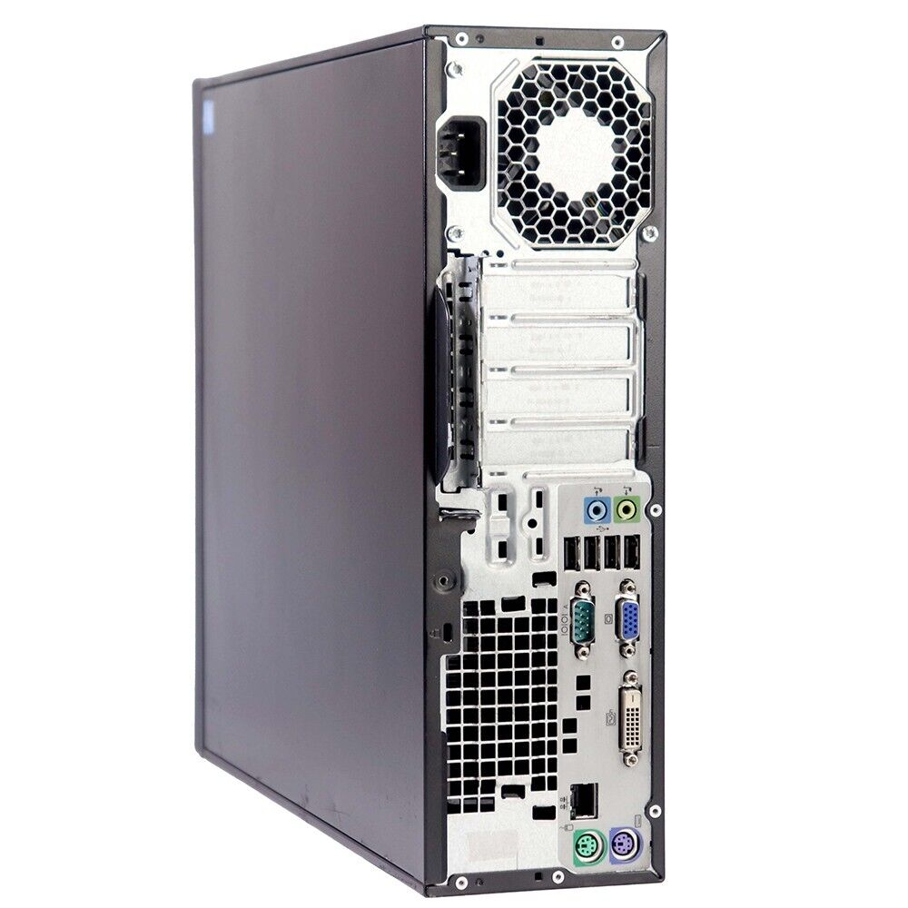 HP Desktop Computer with Intel Core i3, 8GB RAM, 500GB HDD, Windows 10, Wi-Fi, and DVD-RW