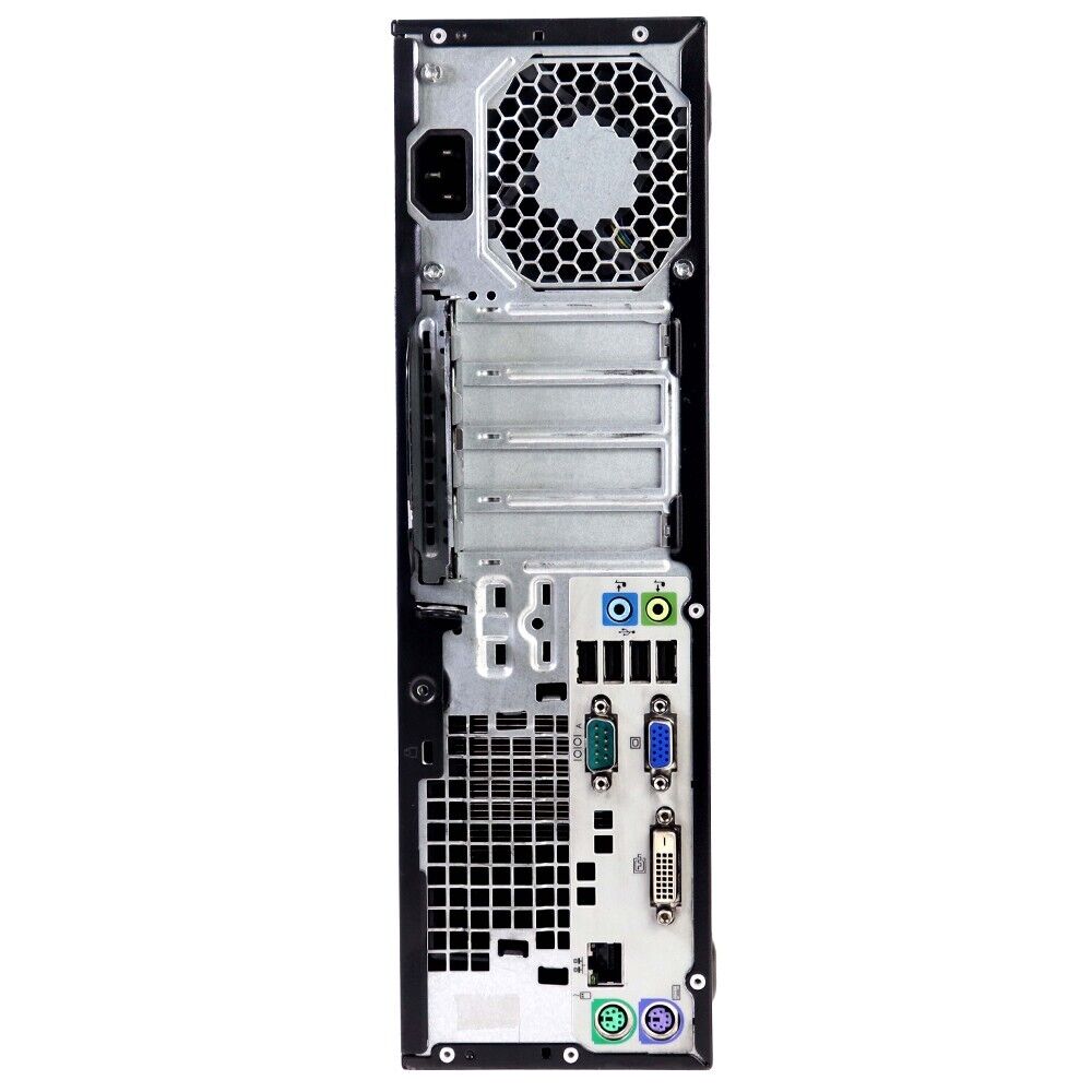 HP Desktop Computer with Intel Core i3, 8GB RAM, 500GB HDD, Windows 10, Wi-Fi, and DVD-RW