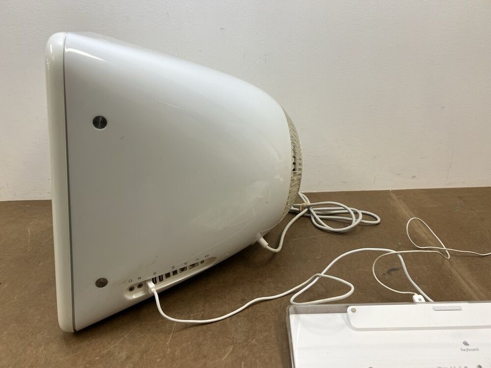 Vintage Apple eMac A1002 All-in-One Power PC with Keyboard & Mouse - Fully Functional Computer