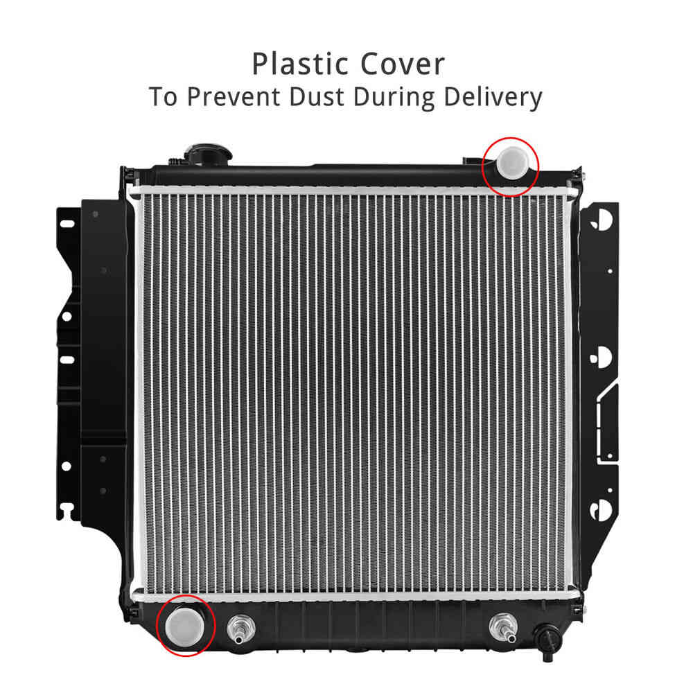Aluminum Radiator for 1987-2006 Jeep Wrangler 2.4L, 2.5L, 4.0L, 4.2L