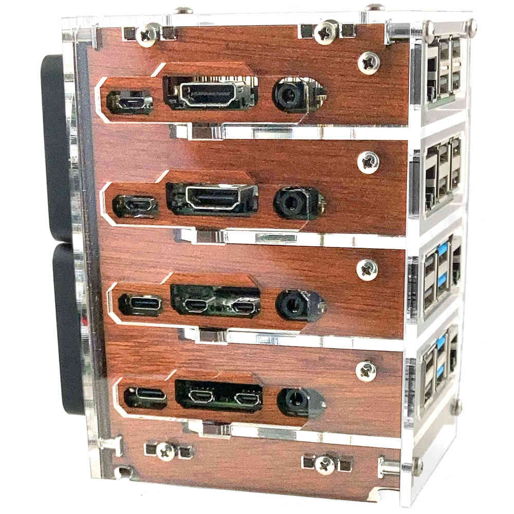 C4Labs Bramble Cluster Case for Raspberry Pi5, 4B, 3B, & 2.5 SSD (4 or 6 Stack)