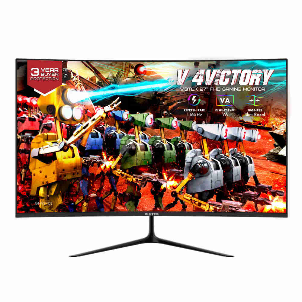 VIOTEK 27-inch 240Hz/75Hz Gaming Monitor with FHD 1920x1080p, FreeSync, and G-Sync