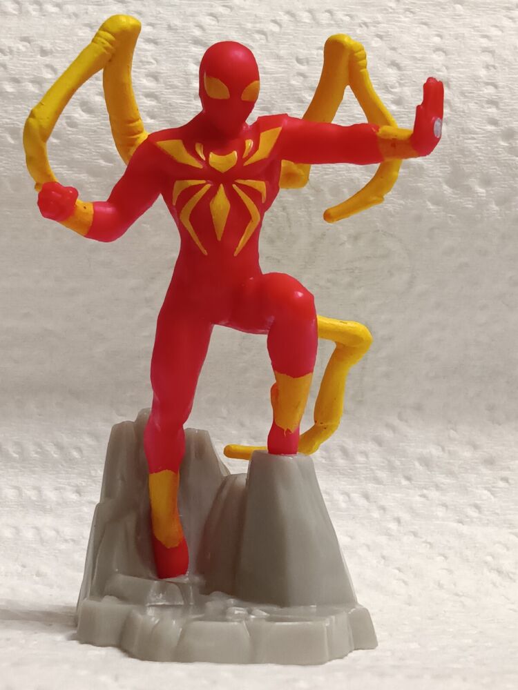 Spiderman Mini Figurines Complete Set Of (6) Pcs Loose Pcs