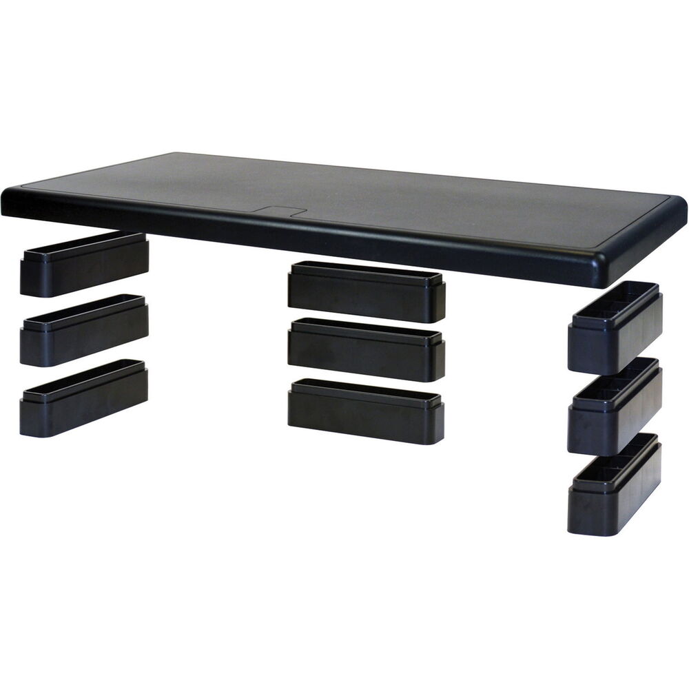 Stax Ergonomic Height Adjustable Ultra Wide Monitor Stand with 66 lb Load Capacity