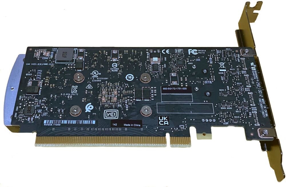 PNY Nvidia T1000 4GB GDDR6 Graphics Card with 4x Mini DisplayPort