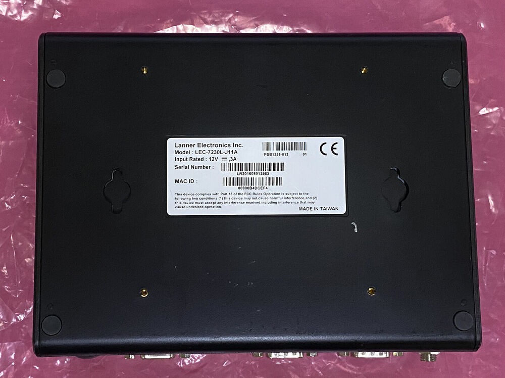 Lanner Fanless Computer Intel J1900 8GB 180GB SSD LEC-7230L-J11A Desktop