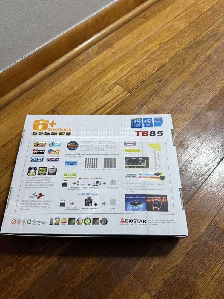 BIOSTAR TB85 Motherboard - Brand New with Original Box