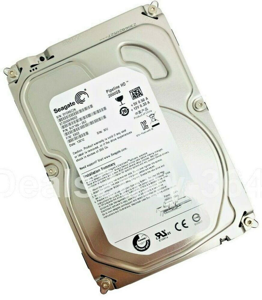 Seagate Pipeline HD ST2000VM002 2TB Hard Drive