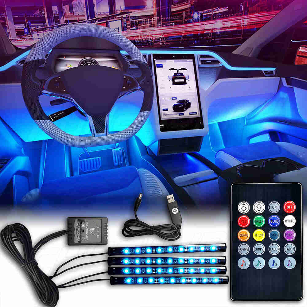 4pcs USB RGB Gaming LED Light Strip for PC Computer Case Decoration