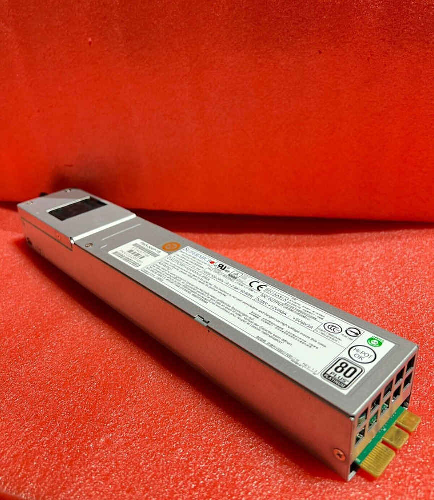 Supermicro PWS-504P-1R Server Power Supply 500W 1U Redundant 80Plus
