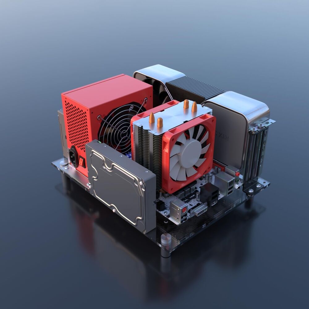 DIY Gaming Computer Open Case Acrylic Open Chassis Rack