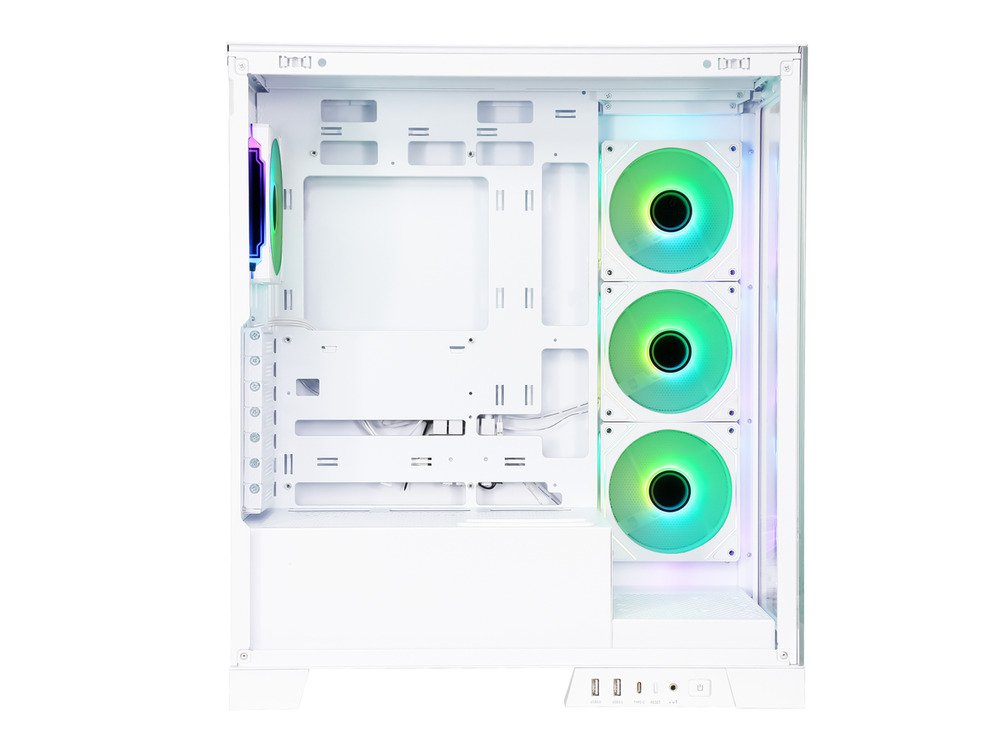 Sama Neview 2351 White Dual USB3.0 Type C Tempered Glass ATX Mid Tower PC Case