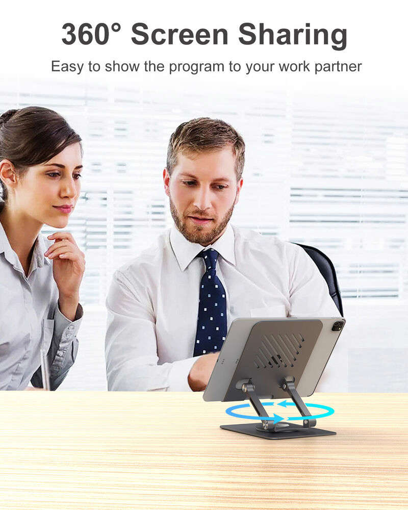 360° Adjustable Metal Phone and Tablet Stand for Desk Use