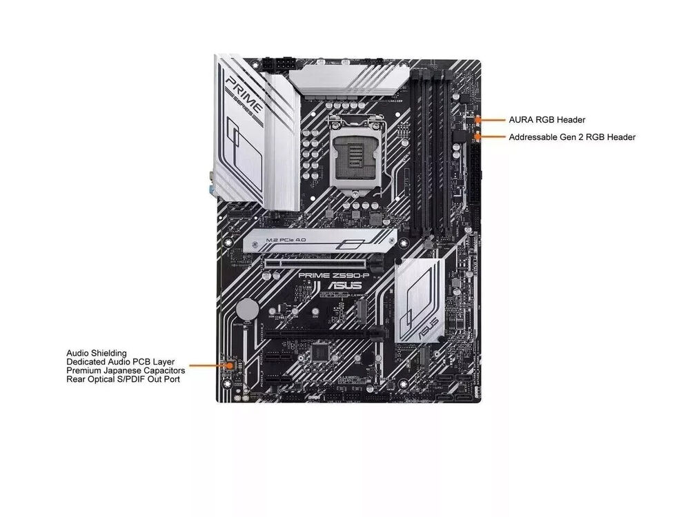 ASUS PRIME Z590-P LGA 1200 Intel Z590 ATX Motherboard
