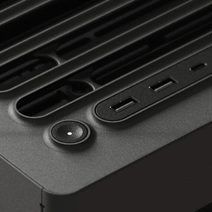 HAVN HS420-06 Central GPU Airflow 4-Storage-Bay Mid Tower Computer PC Case Black