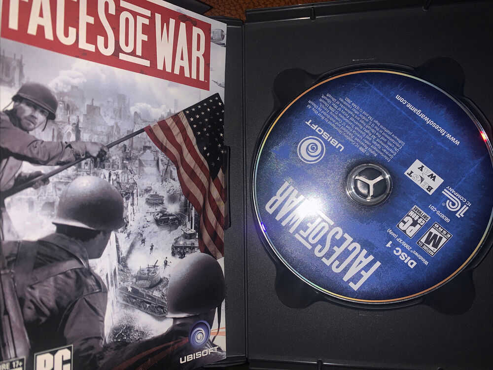 Faces of War PC Game - Complete 3 Disc Set with Mint Condition Discs