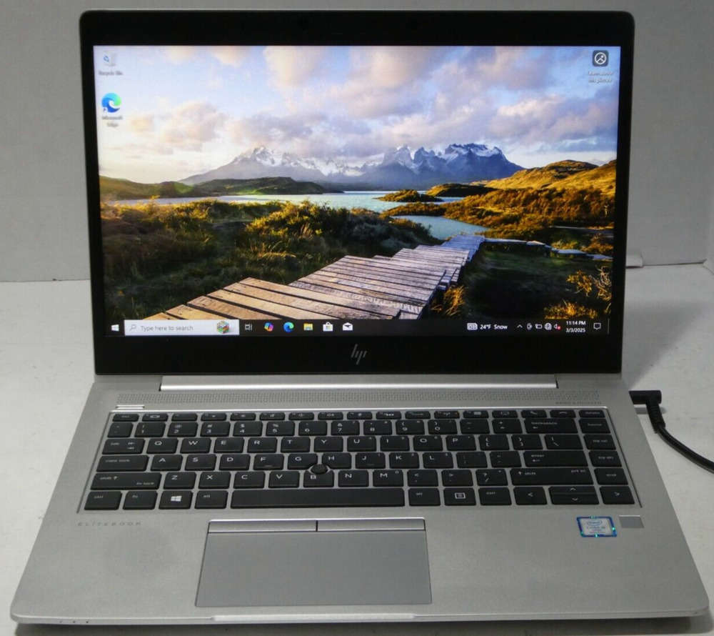 Lot of 8 HP EliteBook 840 G6 14 Laptops with i5-8365U, 256GB SSD, Windows 10