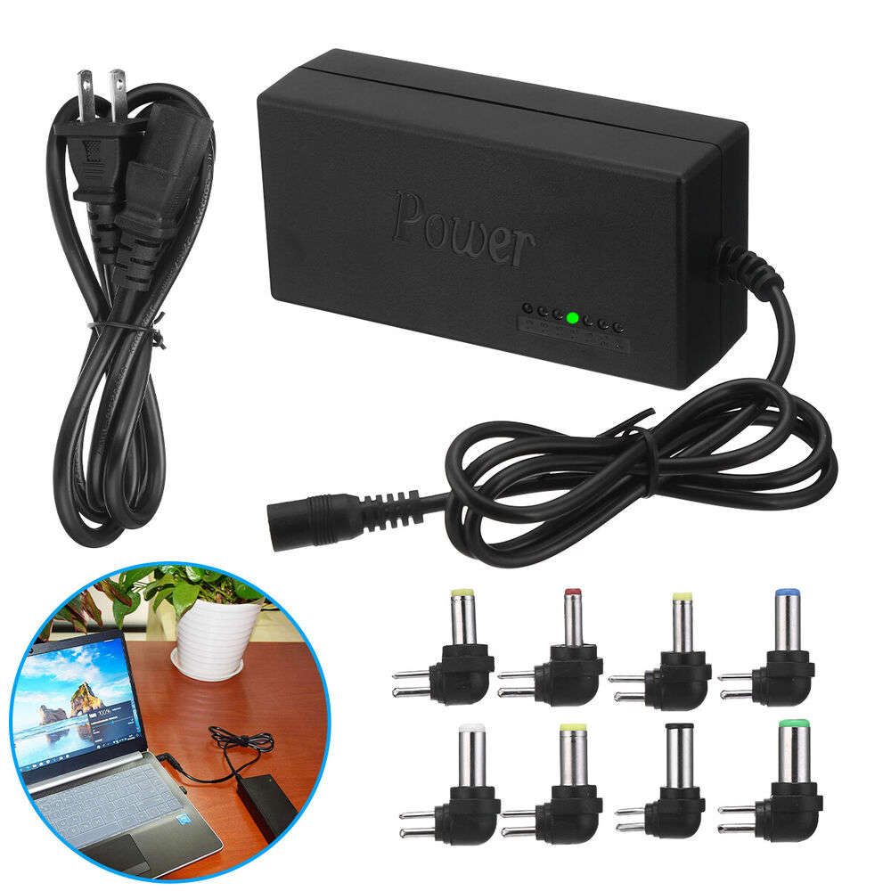 Universal Laptop Charger Adapter for Notebook 12-24V Adjustable 96W Power Supply
