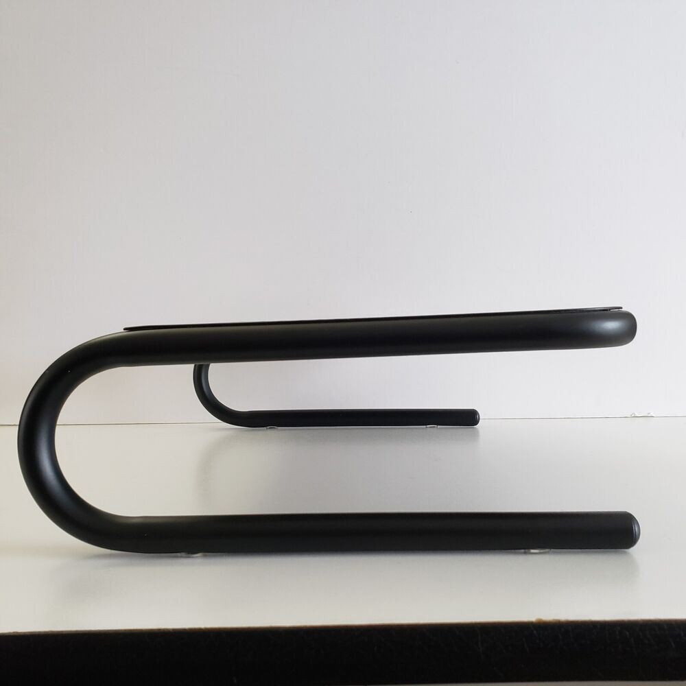 Staples Steel Monitor Stand Black #35548 14x11x4 for Laptop, Monitor, Printer