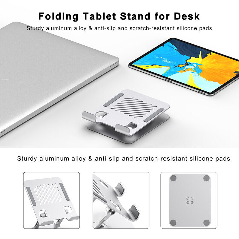 360° Adjustable Metal Phone and Tablet Stand for Desk Use
