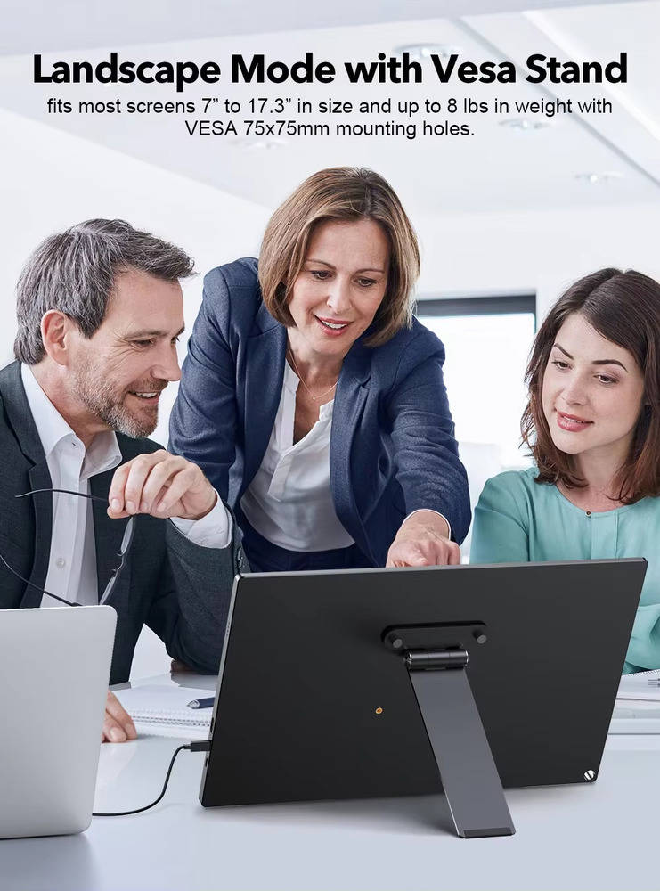 Portable VESA Monitor Stand with Hand Screw for 7 to 18.5 Inch Monitors