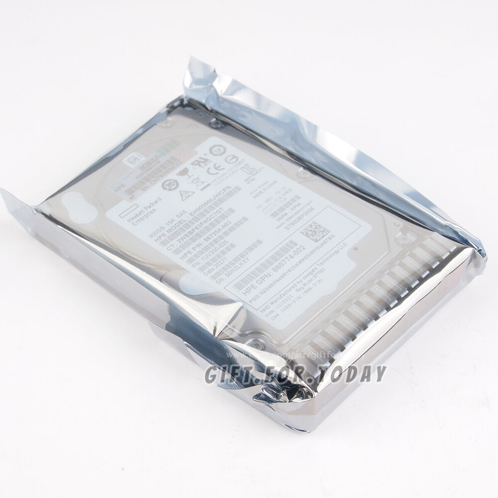 HPE 900GB SAS 12G 15K SFF SC DS HDD Hard Drive
