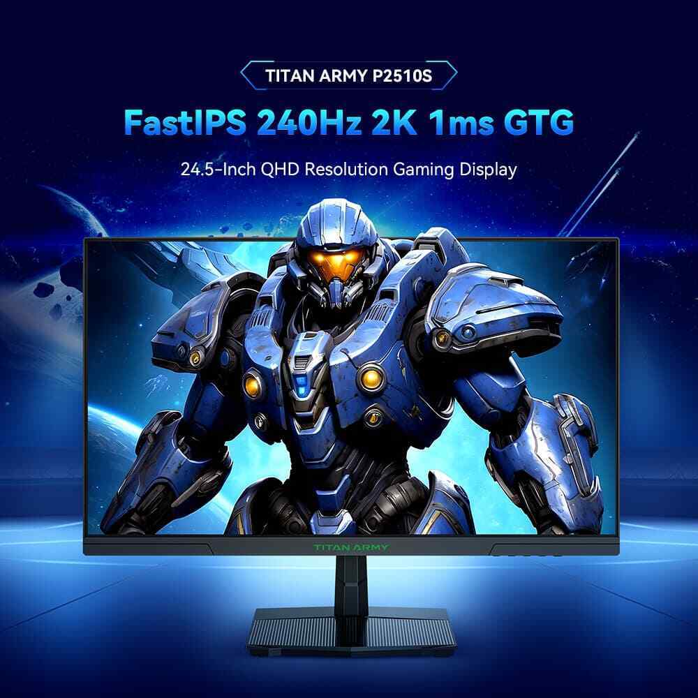 TITAN ARMY P2510S Flat 16:9 Fast IPS QHD 240Hz Gaming Monitor