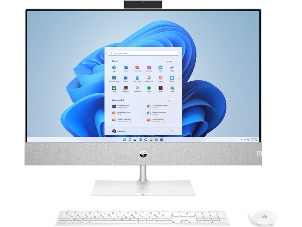 HP 27-ca2000 27 All-in-One AIO PC with i3 Processor, 12GB RAM, 256GB SSD, GTX 1650 Graphics, HDMI, and Windows 11