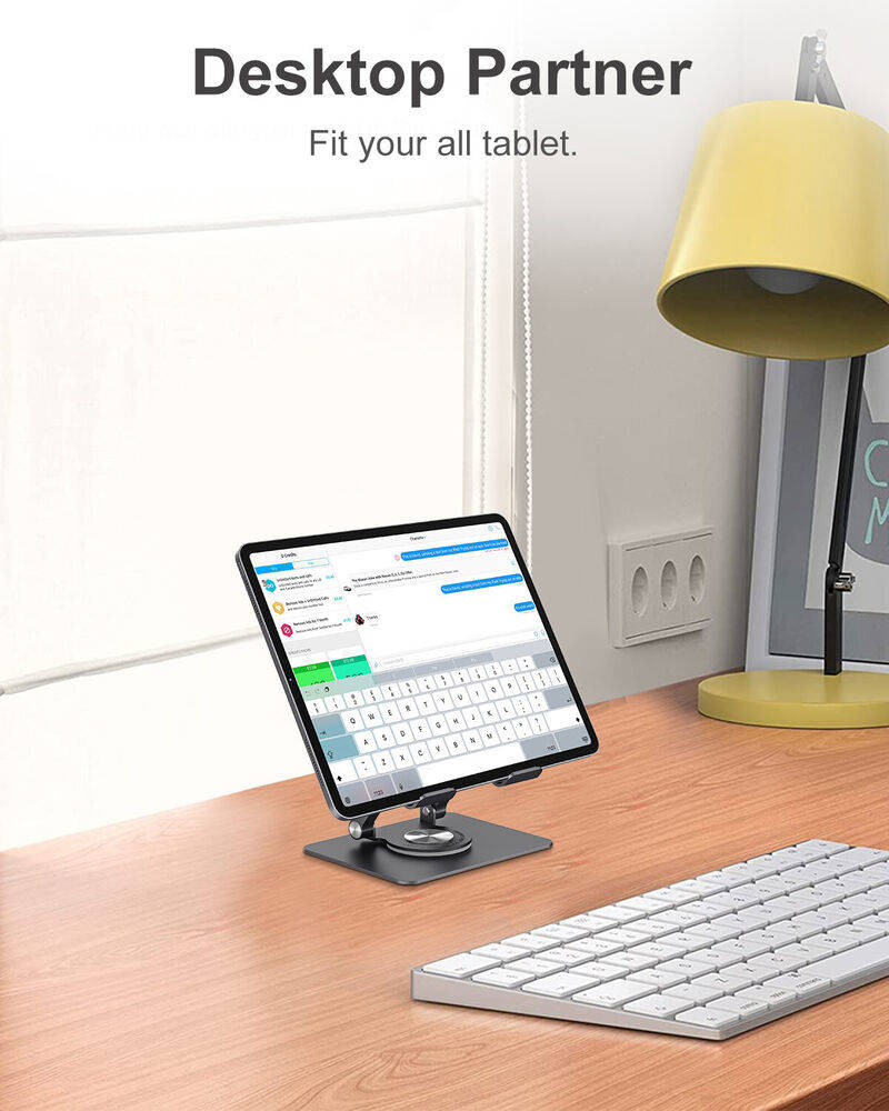 360° Adjustable Metal Phone and Tablet Stand for Desk Use