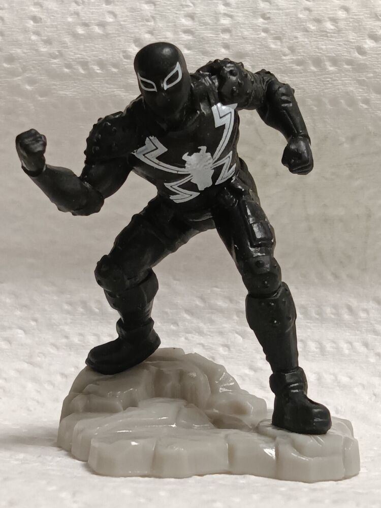 Spiderman Mini Figurines Complete Set Of (6) Pcs Loose Pcs
