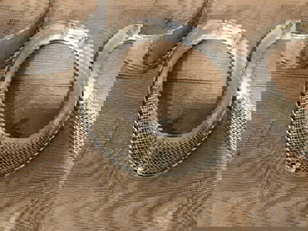 1969-1987 JAGUAR XJ6 Chrome Headlight Bezel Metal Trim Ring Set of 4 OEM