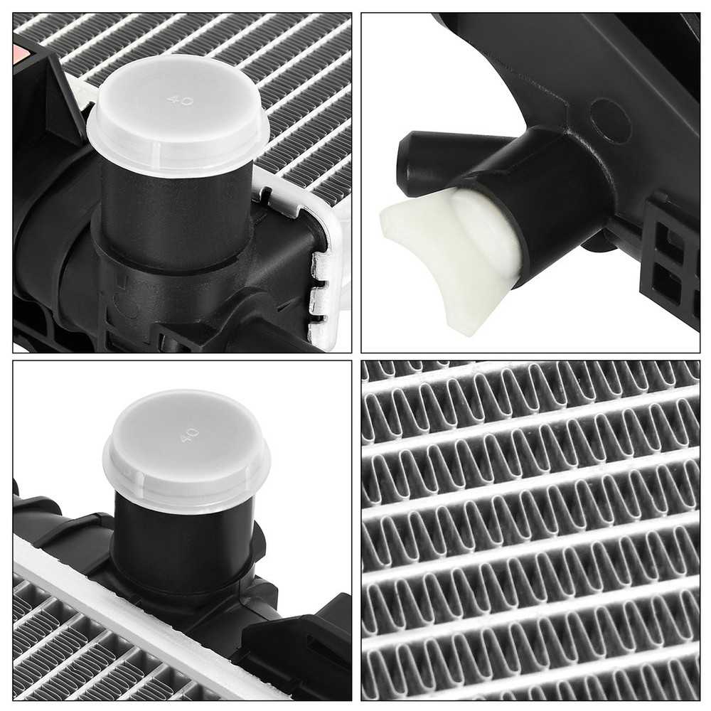 Radiator and A/C Condenser for 2015-2020 Ford Mustang 3.7L, 5.0L, 5.2L