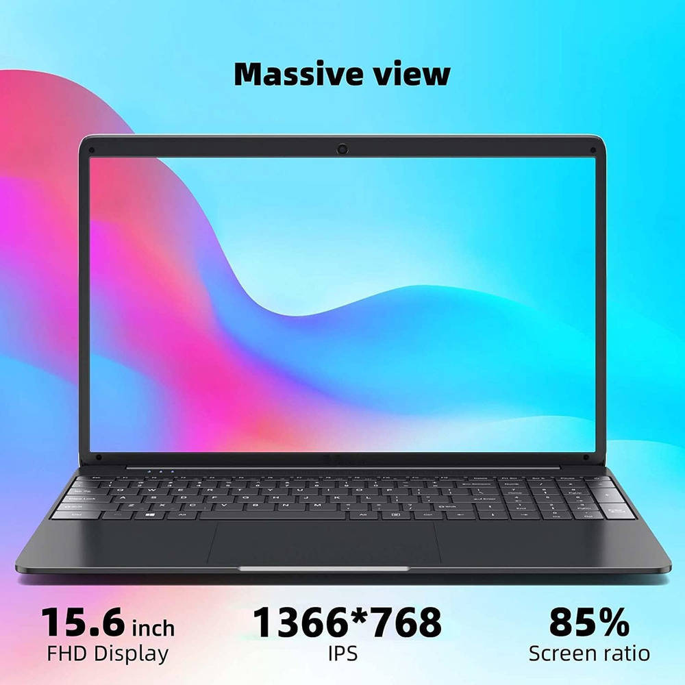 SGIN 15.6 Inch Laptop with 8GB RAM and 256GB SSD, Dual-Core Wi-Fi up to 2.5GHz