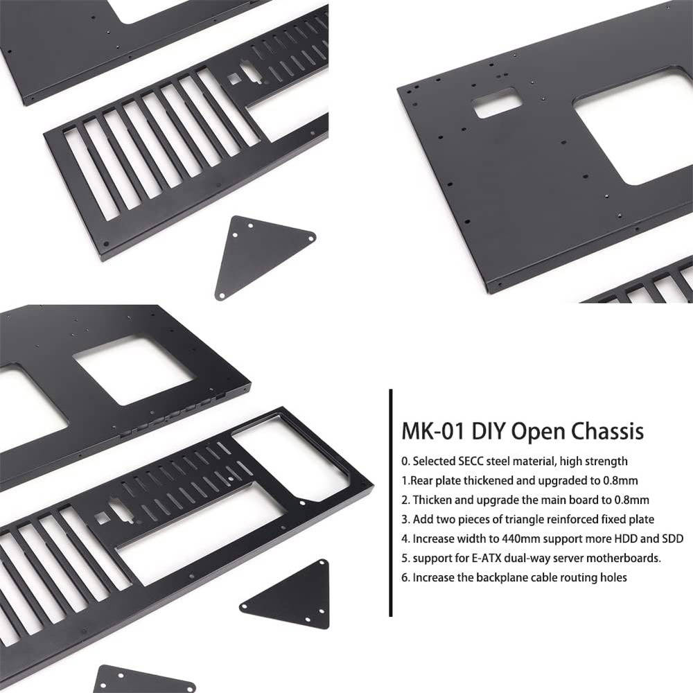 MK 01 DIY Computer Case, ATX Open Chassis Rack for ATX/M-ATX/ITX Motherboards