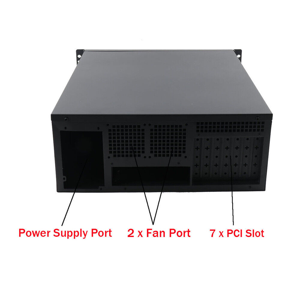 4U Server Chassis Rackmount Computer Case with 7X3.5 HDD Bays and 2X5.25 Drive Ways
