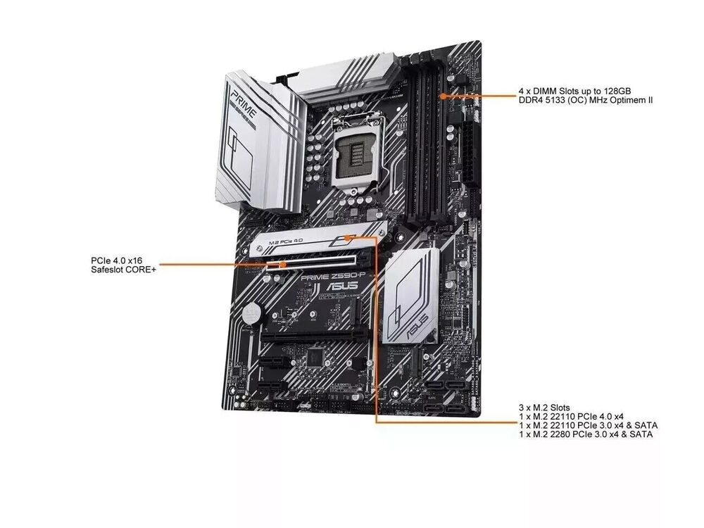 ASUS PRIME Z590-P LGA 1200 Intel Z590 ATX Motherboard