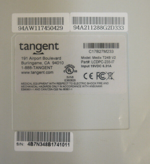 Tangent Medix T24B V2 LCDPC-235-I7 Medical All In One Computer