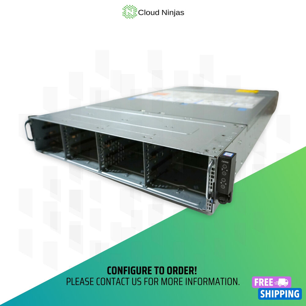 Dell PowerEdge C6400 12 Bay LFF Blade Server with 4x C6420 Nodes and 4x Xeon Silver 4215 Processors