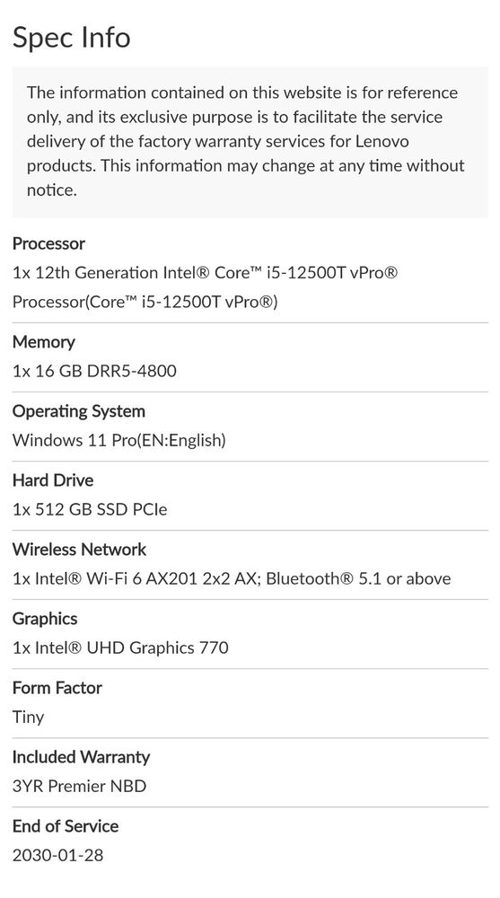 Lenovo Thinkcentre M90q Gen 3 - Compact Desktop with i5 12th Gen, 16GB RAM, 512GB NVME SSD, Windows 11