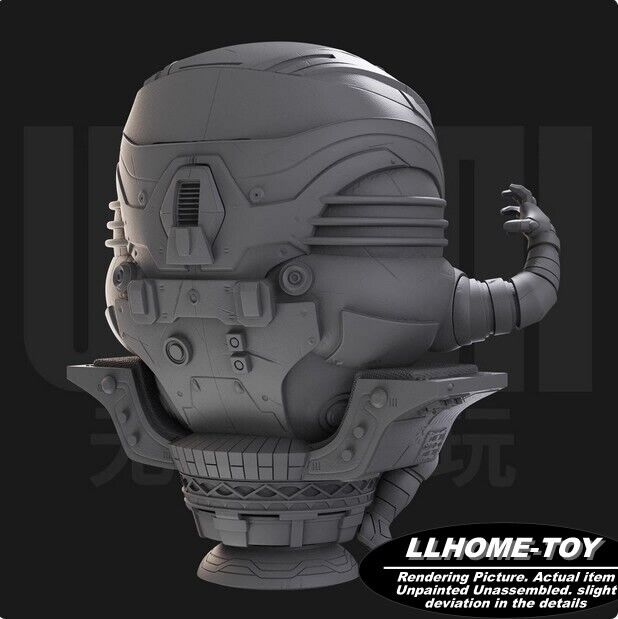 Anime Humanoid Computer M.O.D.O.K. Angry Resin 3D Print GK Figure DIY Model