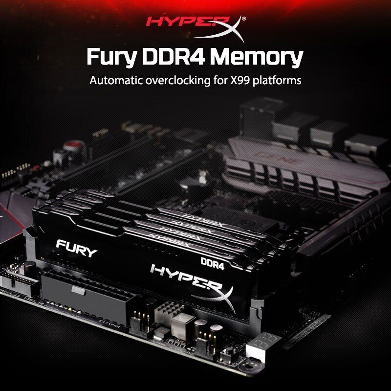 HyperX FURY DDR4 RAM Memory for Desktop - 4GB, 8GB, 16GB, 32GB (2400MHz, 2666MHz, 3200MHz)