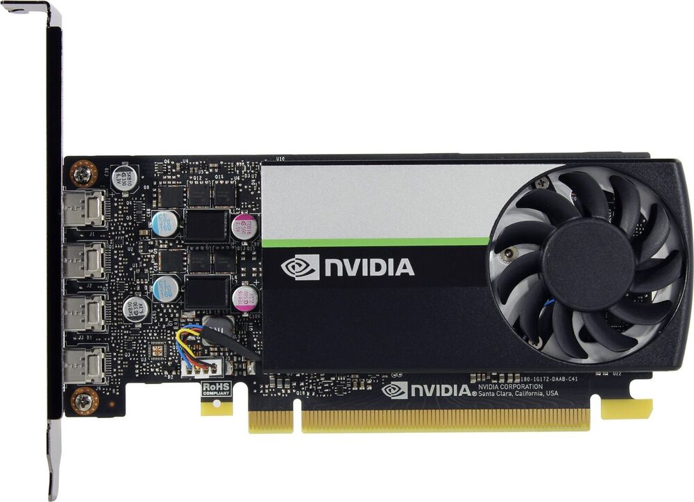 PNY Nvidia T1000 4GB GDDR6 Graphics Card with 4x Mini DisplayPort